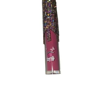 Dazzling Pink Lip Gloss with Rhinestone Cap